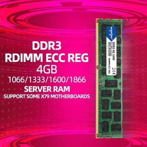 4GB DDR3 ecc reg ram PC3 1066Mhz 1333Mhz 1600Mhz 1866Mhz 10600R 12800R 14900R 1866 1600 compatible 16GB 8GB