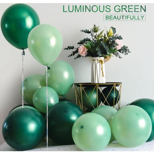 Bean Green balloons ink green balloons 10/30/50pcs 10inch Wedding Decor Event/Party Supplies Helium balloon Arch Globos