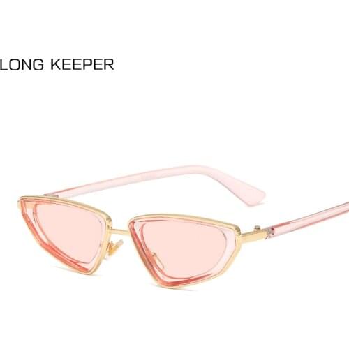 Small Cat Eye Sunglasses Women Brand Designer Retro Style Sun Glasses For Ladies Black White Pink Cute Sexy Eyewear UV400