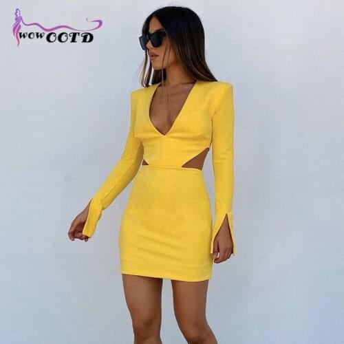 Модные вязаные платья WOWOOTD China At AliExpress