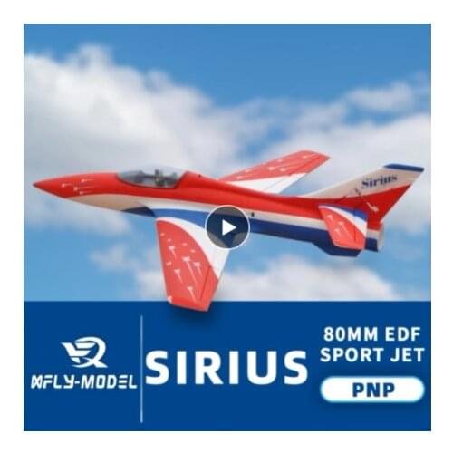 XFly-Model 80mm Sirius PNP EDF Sport Jet RC Aircraft KIT Plus Servos