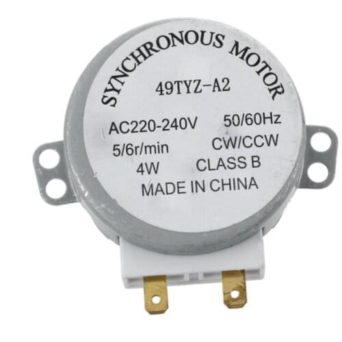 5/6RPM 220-240V Microwave Oven Parts Synchronous motor 49TZY-A2