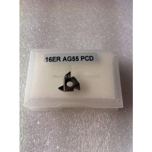 2PCS PCD Inserts 16ERAG55 PCD Suitable For Lathe Tools