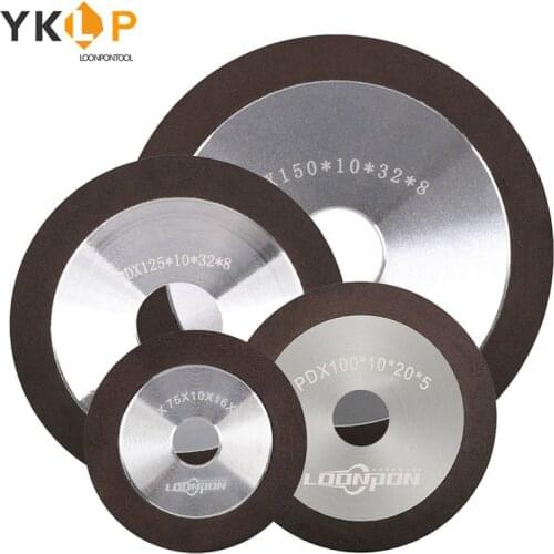 Diamond Grinding Wheel Cup Grinding Circle for Tungsten Steel Milling Cutter Tool Sharpener Grinder 150/180/240/320 Grit