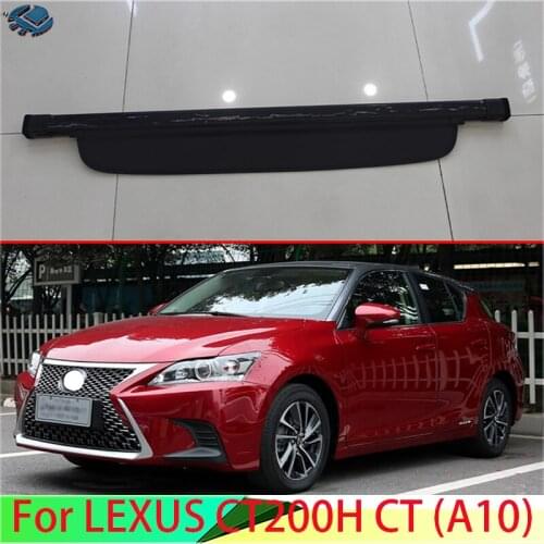 For LEXUS CT200H CT (A10) Aluminum+Canvas Rear Cargo Cover privacy Trunk Screen Security Shield shade Accessories