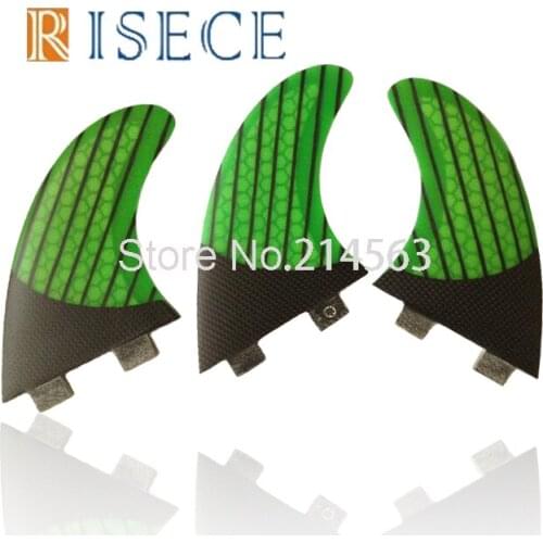 Free shipping Carbon Strips Surfboard Fin Carbon Fiber Surfboard Fins Green Fcs Fins