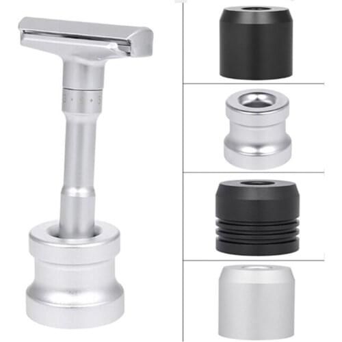 Men Razor Holder Zinc Alloy Shaving Brush Stand Safety Razor It Razor Holder Razor Rack Salon Barber Tools 3.5x3.0cm
