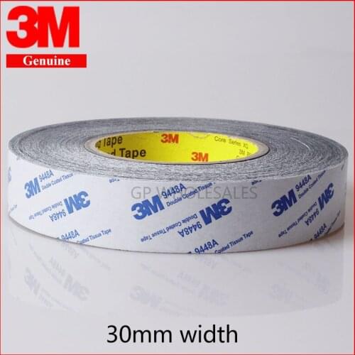 30mm* 50 meters 3M BLACK 9448 Double Sided Adhesive Tape Sticky for LCD /Screen /Touch Dispaly /Housing /LED #957