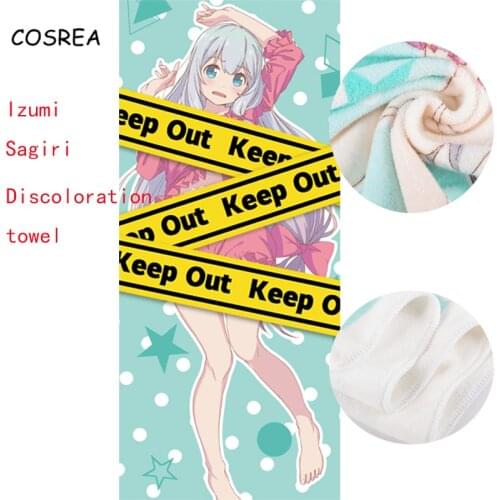Eromanga Sensei Towel Izumi Sagiri Cosplay Bath Towel Discoloration In Case Of Hot Water Quadratic Element Anime Towel Summer