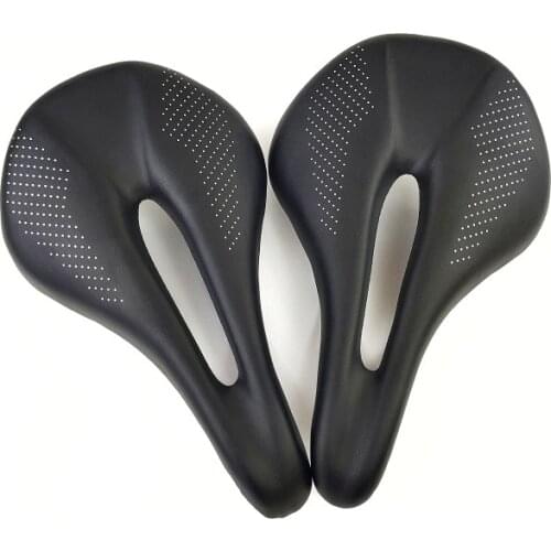 Carbon Fiber Bicycle Riding , Road Saddle, Leather Soft Surface, Comfortable Seat Bag