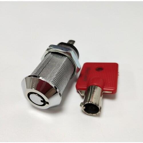 RAYLOCK 10 Pieces 32mm Hex Nut Fixed Keyed Alike Tubular Key Switch Lock Gaming Machine Lock