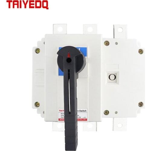 HGL AC Load Isolation Switch 3P/4P400A Three-Phase Four-Wire Cabinet Manual Knife Switch Insulating Shell