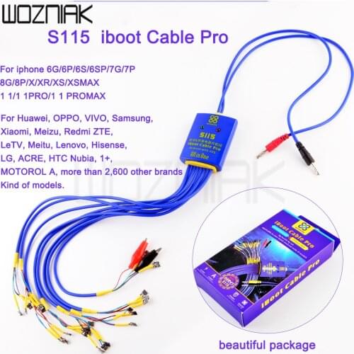 S115 iboot Cable Pro For iPhone 6-11ProMAX Android Motherboard DC Power Supply Cable Mobile Phone Battery Boot Repair Cable