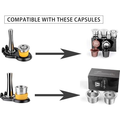 Refillable Coffee Capsule Holder Bracket Pods Rack Organizer For Nespresso/ illy/ Dolce Gusto Stand Capsules Storage Shelve