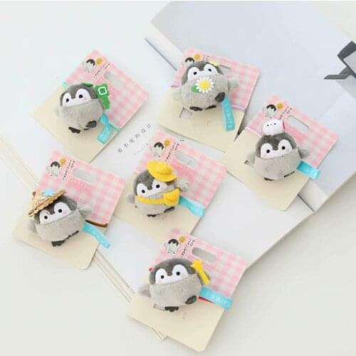 New Kawaii Penguin Stuffed Plush Doll Pendant Rabbit& Straw hat star penguin Baby Soft Penguin Doll Kids Girl Birthday Gift
