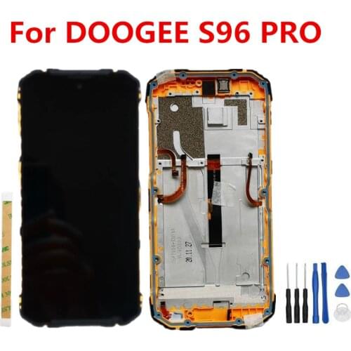 New For DOOGEE S96 PRO 6.22‘’ Cell Phone LCD Display With Frame+ Touch Screen Digitizer Assembly Replacement Glass