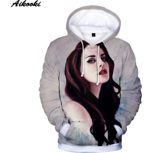 Aikooki New Fashion Lana del rey 3D Hoodies Men/Women Popular Casual Pertty Hip Hop Hoodie 3D Print Lana del rey Sweatshirts Top