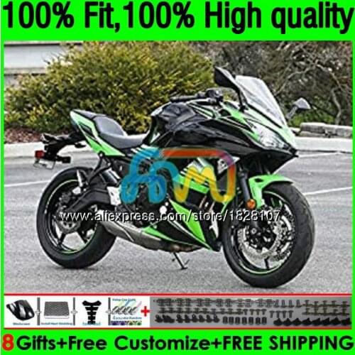 OEM Green black Injection For KAWASAKI Bodys 650R ER6 F ER 6F 17 157BS.2 650R-ER6F ER-6F ER6F 17 18 19 2017 2018 2019 Fairings