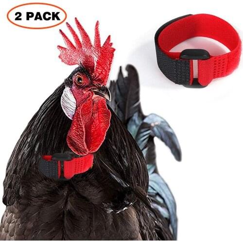 2PCS Chicken Collar Nylon Anti-Hook Noise Free Neckband Collars Supplies for Chicken Ducks Geese and Other Poultry