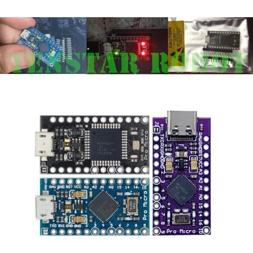 TENSTAR ROBOT Pro Micro ATmega32U4 5V/16MHz Module with 2 row pin header