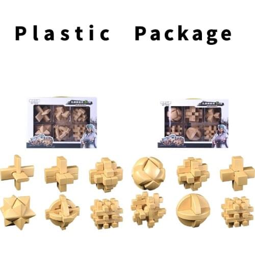 QIYI plastic lock chineses toys 6 pieces a bundle magic cube original professional quality children special gift cubo megico toy