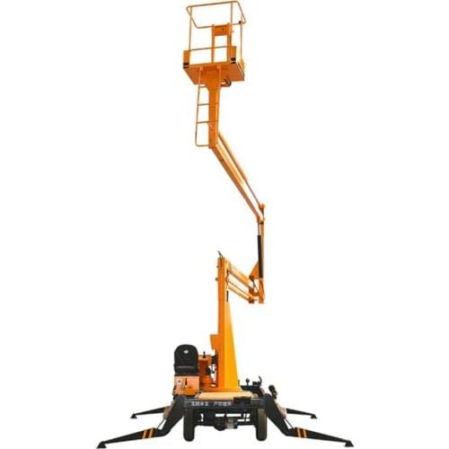 Qiyun New 2021 Hot Sale CE ISO Approved 10m Curved Arm Lifting Platform Self-Drive Articulated Boom Lift for Cherry Picker