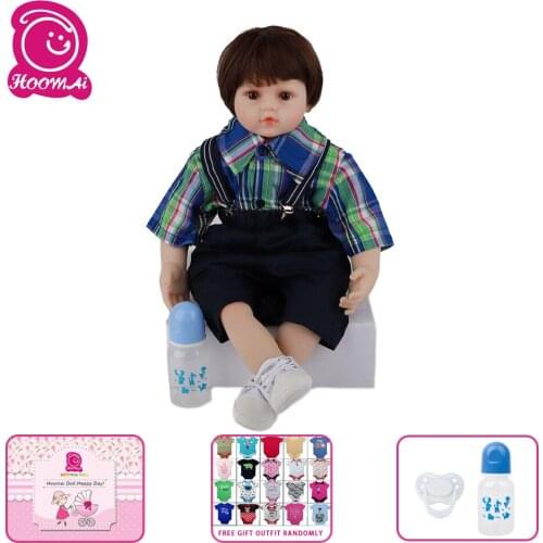 Realistic Newborn Baby 24'' 60CM Silicone Doll Cloth Body Lifelike Bebe Reborn Dolls For Children Birthday Gift Shower Toy