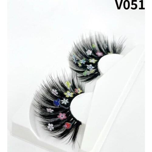 1Pair Beaver Thick Eyelash 25mm Super Long False Eyelashes 100% Mink 3D Fake Eyelashes Exaggeration Fluffy Messy Criss-cross