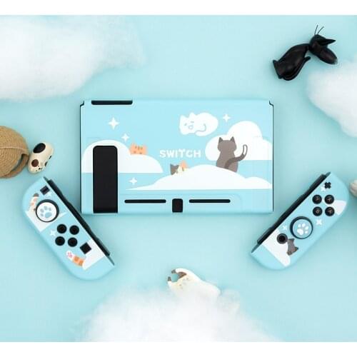 Lovely Cat Fairy League Soft TPU Shell for Nintendo Switch Joy-con Game Console Protective Case For Nintendo Switch Accessories