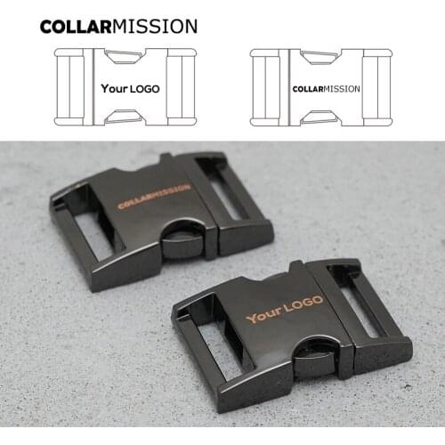 Heavy duty engraved DIY dog collar buckles quick-release buckle for 20mm sewing Paracord Leathercraft handmade parts CK20QH02