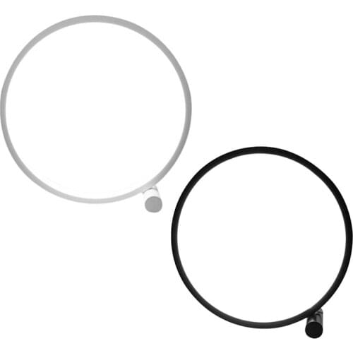 LED Table Lamp for Bedroom Circular Acrylic Desk Lamp for Living Room Dimmable Bedside Lamp Round Night Light