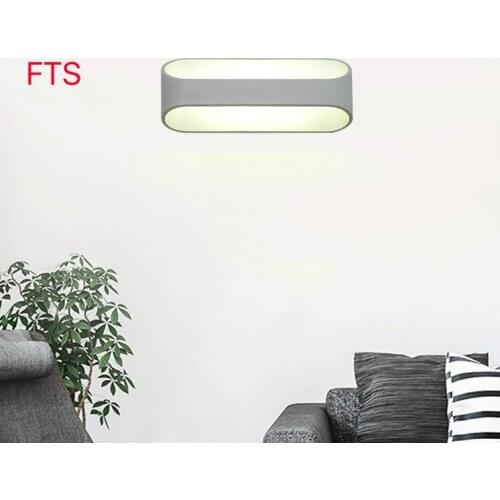 LED aluminum wall light bedroom bedside light creative fashion background wall lamp engineering hotel bedside lamp aisle lamp