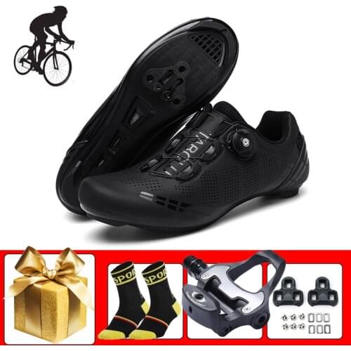 Cycling shoes road men women self-locking breathable sapatilha ciclismo add SPD-SL pedals Wear-resistant superstar Footwear