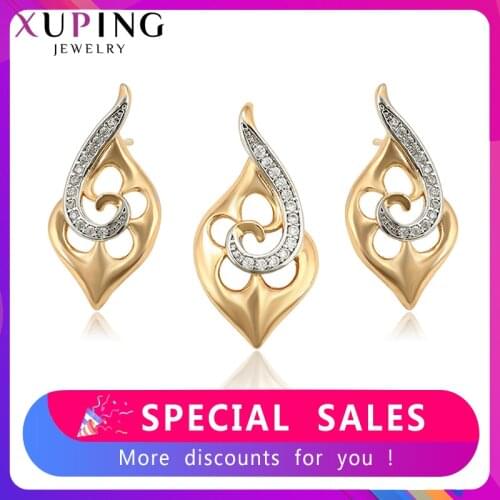Xuping Environmental Copper Ethnic Party Temperament 2-piece Fashion Jewelry Sets for Women Family Gifts 65304