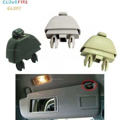CloudFireGlory 4F0857561 Black Grey Beige Sun Visor Hook Clip For Audi A6 allroad quattro A7 Sportback A8 S6 S8 Quattro RS6