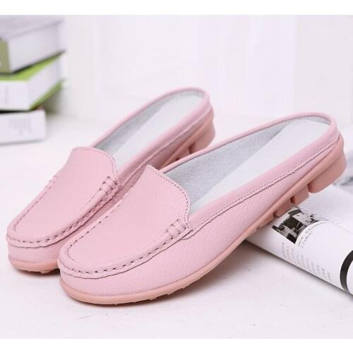 Women Flats Shoes Ladies Loafers Slip On Nurse Casual Shoes Genuine Leather Zapatos Mujer Women Sneakers Female Comfort Footwear