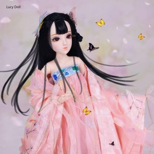 1/4 BJD doll Dairy Queen name by Prunus black hair mechanical joint Body clothes shoes, 45cm