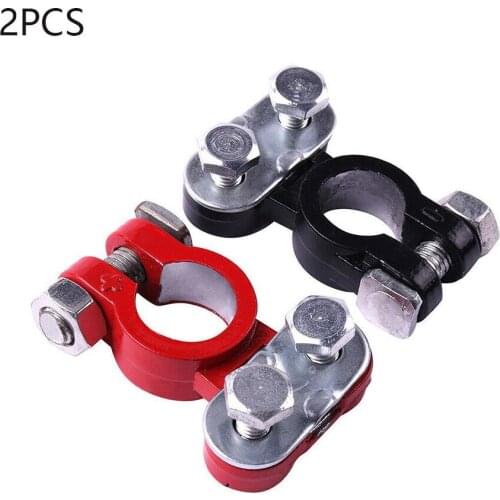 1 Pair Autos Cables Connectors Accessories Screw Connectors Positive Negative Car Battery Terminals Clamps Connector Clamp Clips