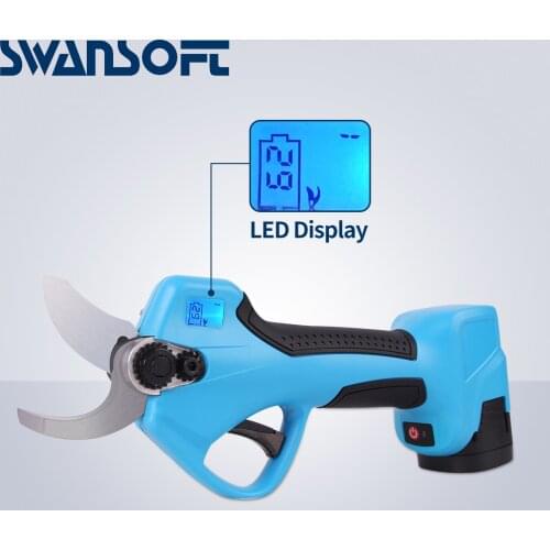 16.8V Electric Cordless Pruner Pruning Shear with 2500mAh Lithium-ion Battery Efficient Fruit Tree Bonsai Pruning Cutter EU Plug