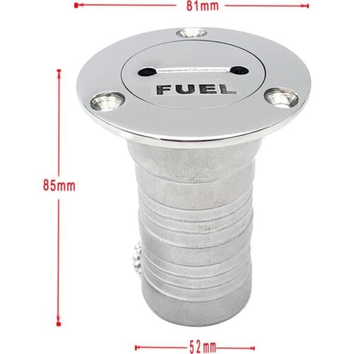 2" Fuel Deck Filler - Petrol/Gas/Water/Diesel - Boat/Caravan/RV Tank Fill