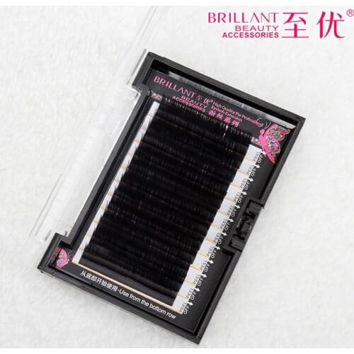 2016 Soft Mink Eyelashes B C J Curl 0.05 thickness Fake False Lashes High Quality Individual Makeup Eyelash Extention