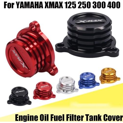 For Yamaha XMAX300 X-MAX XMAX 300 250 XMAX 125 400 Motorcycle Accessories Water Oil Fuel Filter Tank Cooling Radiating Cover Cap