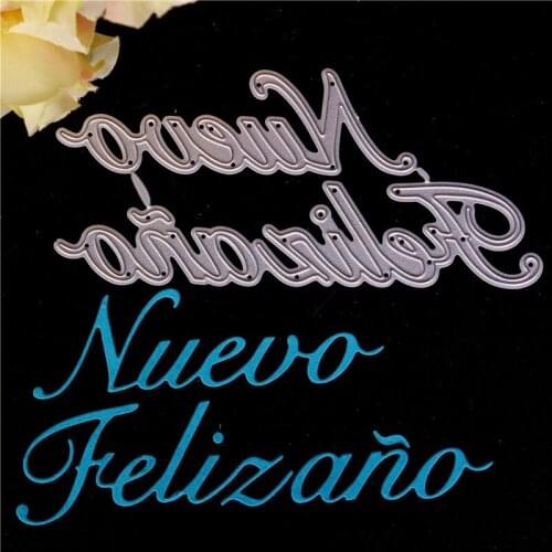 Spanish word text Metal Cutting Dies for Diy Scrapbooking Die Cut New 2018 Cuts for Paper Card Making Craft Photo
