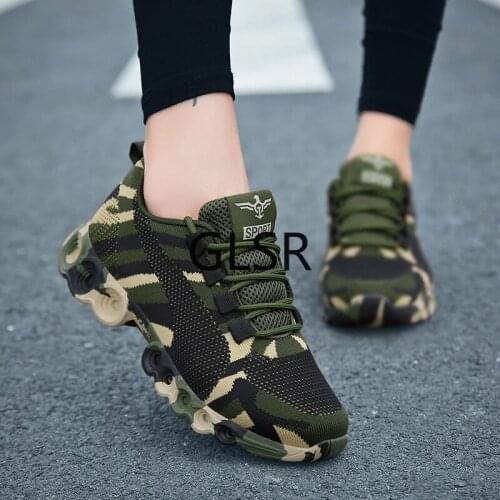 Camouflage Fashion Sneakers Women Breathable Casual Shoes Couples Army Green Trainers Plus Size 44 Lover Shoes Zapatillas Mujer
