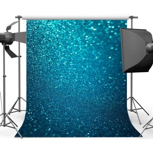 Mehofoto Blue Glitter Background for Photography Bokeh Sparkly Backdrop for Picture Photo Studio Birthday Backdrop Back Drops