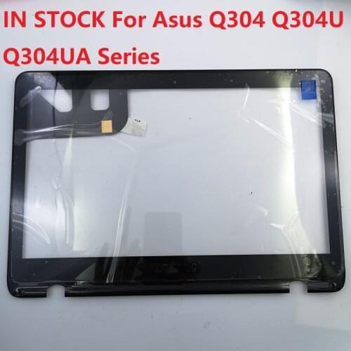 Original NEW 13.3'' Glass Touch Screen Digitizer+Bezel Replacement parts Laptop For Asus Q304 Q304U Q304UA Series