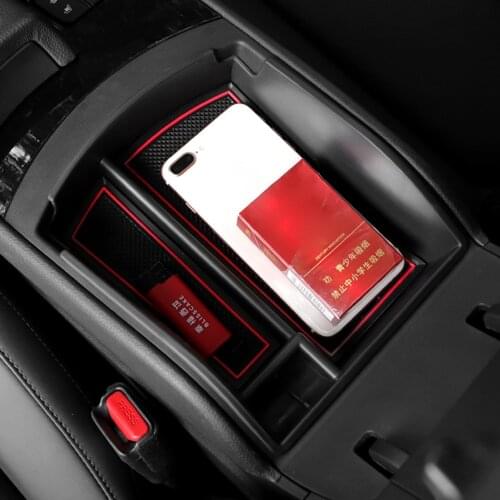 Car Interior Center Console Armrest Storage Box Holder Organizer Tray for Hyundai Santa Fe 2019 2020