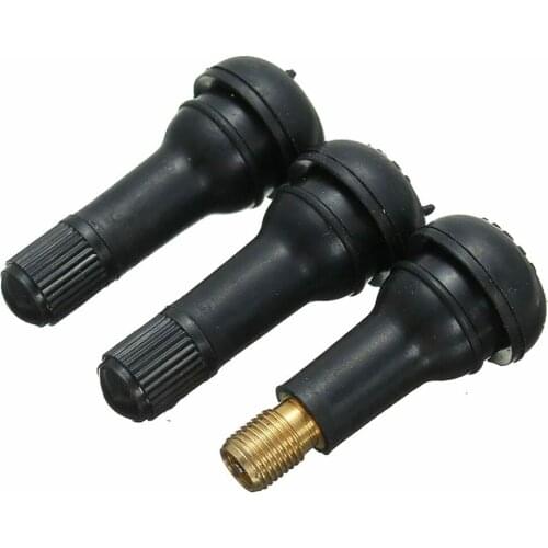 Short Tire Valve Stems Snap-In Stems TR413 Tire Vacuum Accessory Valve Black