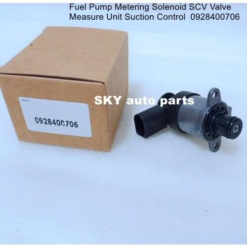Fuel Pump Metering Solenoid SCV Valve Measure Unit Suction Control 0928400706 (2 pcs)