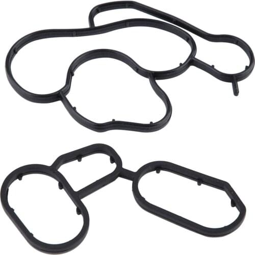 Tuning car universal 2PCS Oil Cooler Filter Housing Stand Gasket Seal Ring 11427508971 11427508970 for BMW Car accessories